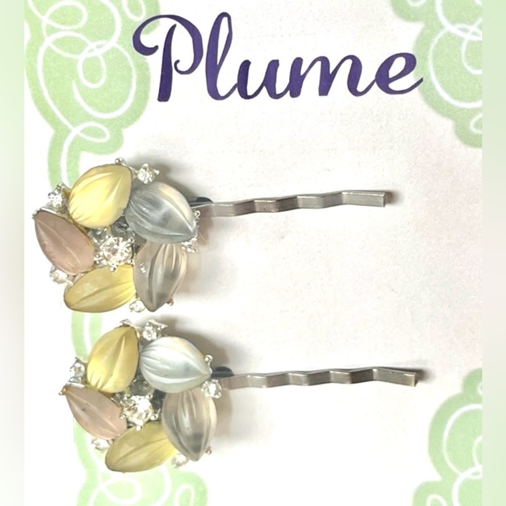 Spring Pastel Jeweled Hair Pin Clips & Barrettes Vintage-Inspired NWT